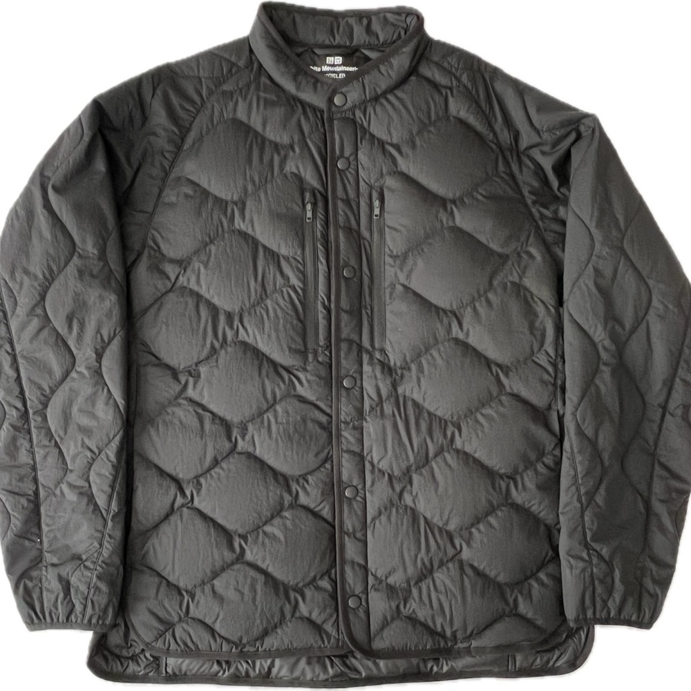 Uniqlo x White Mountaineering Black Hybrid Down Quilted Jacket Men's Size Large